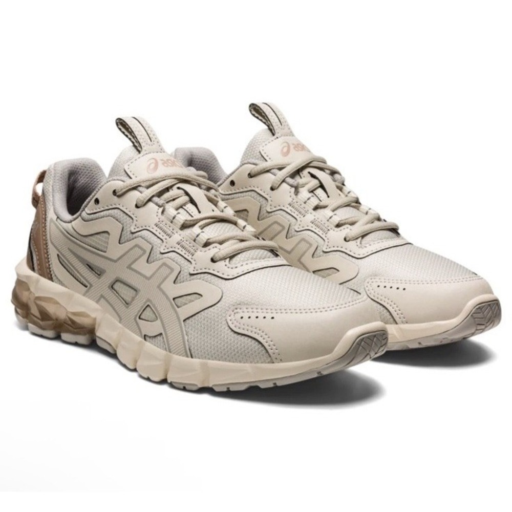 ASICS Women's Sz 10 GEL-QUANTUM 90 Sportstyle Shoes SMOKE GREY/OYSTER GREY New